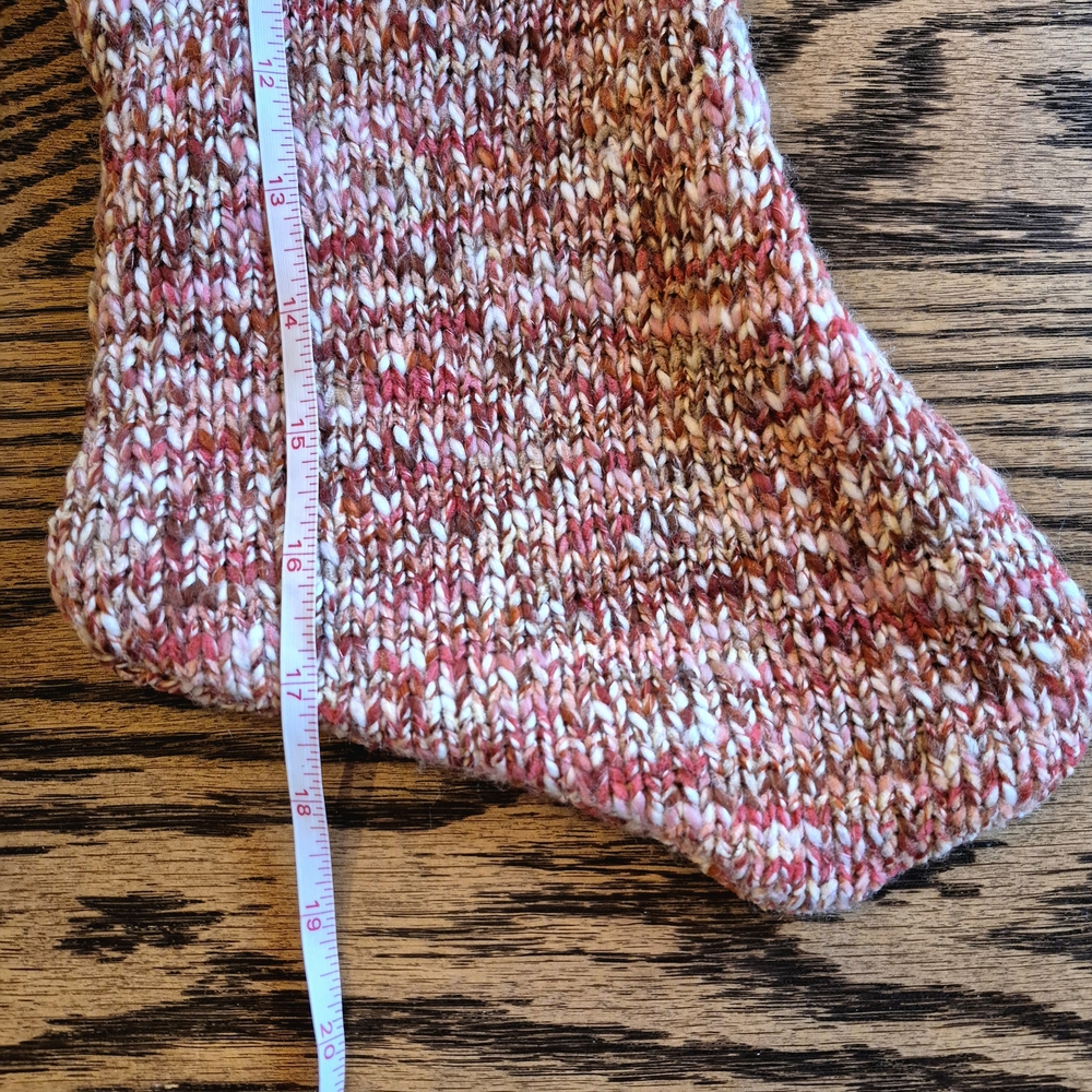 Knit Christmas Stocking with Denim Pocket - Picture 3 of 4